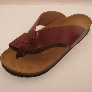 BIRKENSTOCKS Men's Size 11-11.5 Size 42 Burgundy Very Nice NEW